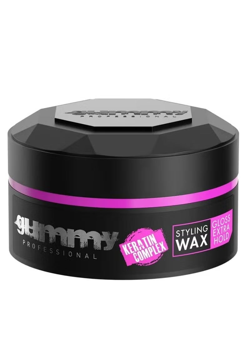 Keratin Complex Styling Wax Gloss Extra Hold Pink 150 ML